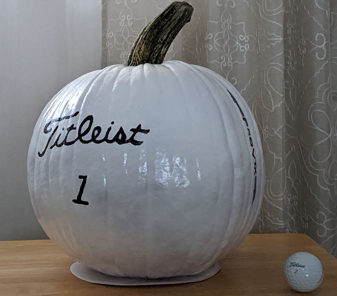 DIY Golf Pumpkin