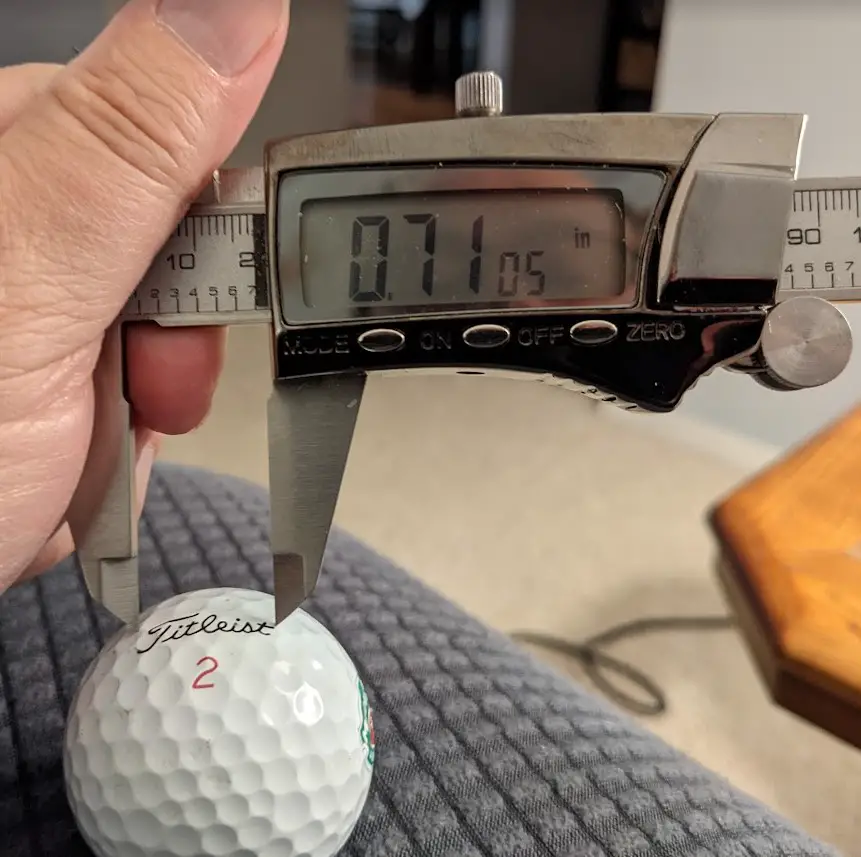 Measuring Titleist Logo